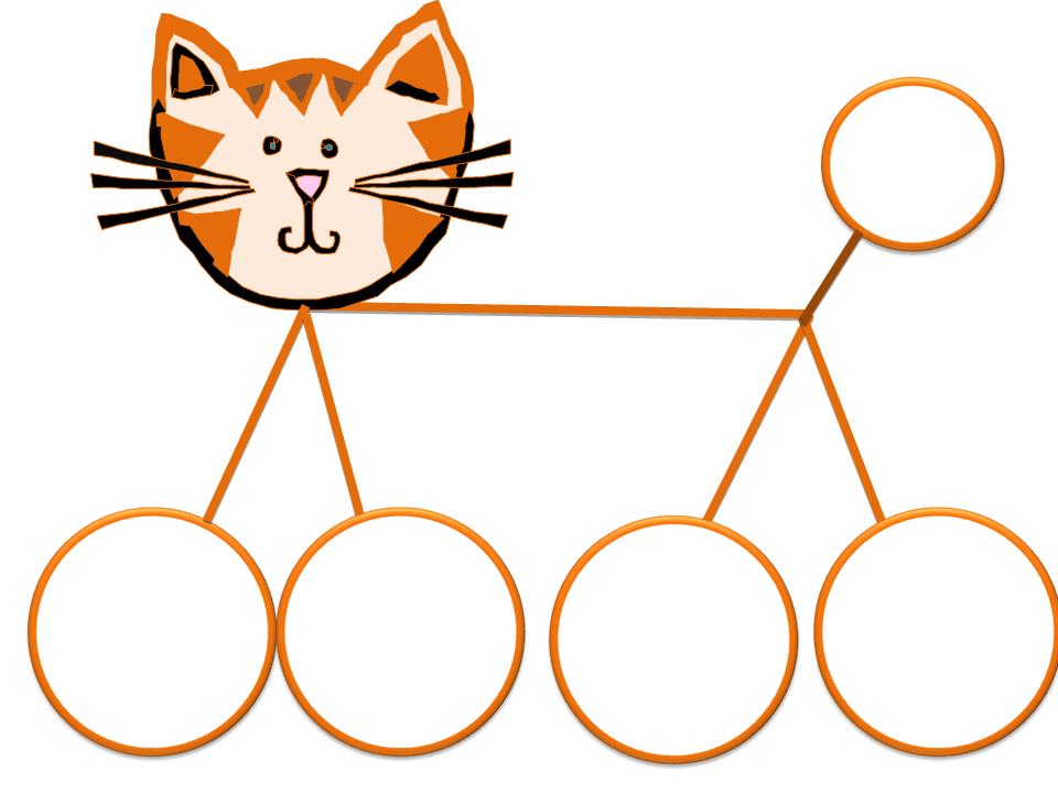Нарисуй кота игра. Дидактическая игра кошка. Игровое упражнение большой маленький кошка. Кот из кругов рисунок. Рисунки из циркуля.